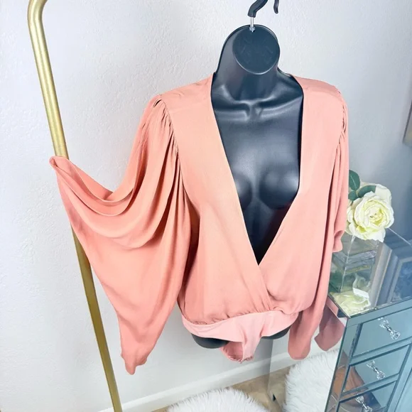 Silvia Tcherassi Hoshi Blouse Bodysuit Canyon Rose Small - Picture 6 of 16